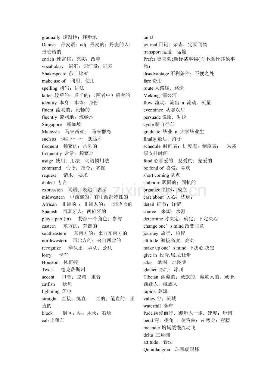 高中英语单词表--必修一到选修八.doc_第3页