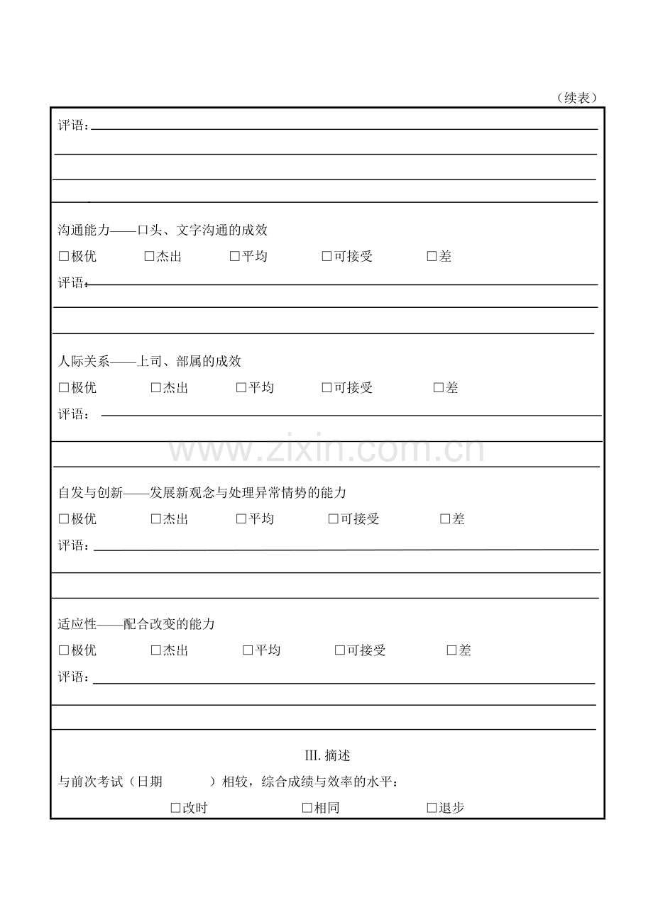 嘉兴博爱男科医院考核表范例.doc_第2页