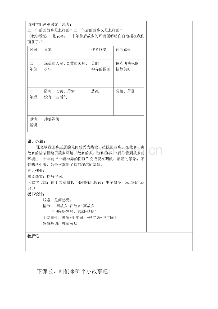 苏教初中语文九上《故乡》-(四).doc_第2页