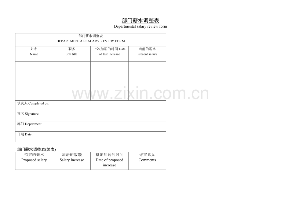 公司企业普通员工服务成绩考核表.doc_第2页