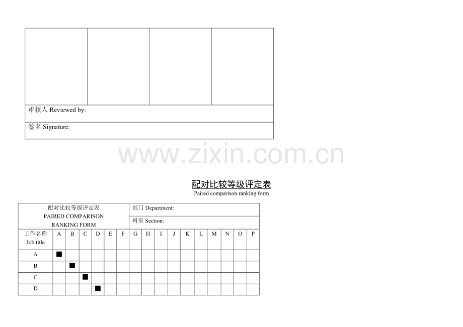 公司企业普通员工服务成绩考核表.doc_第3页