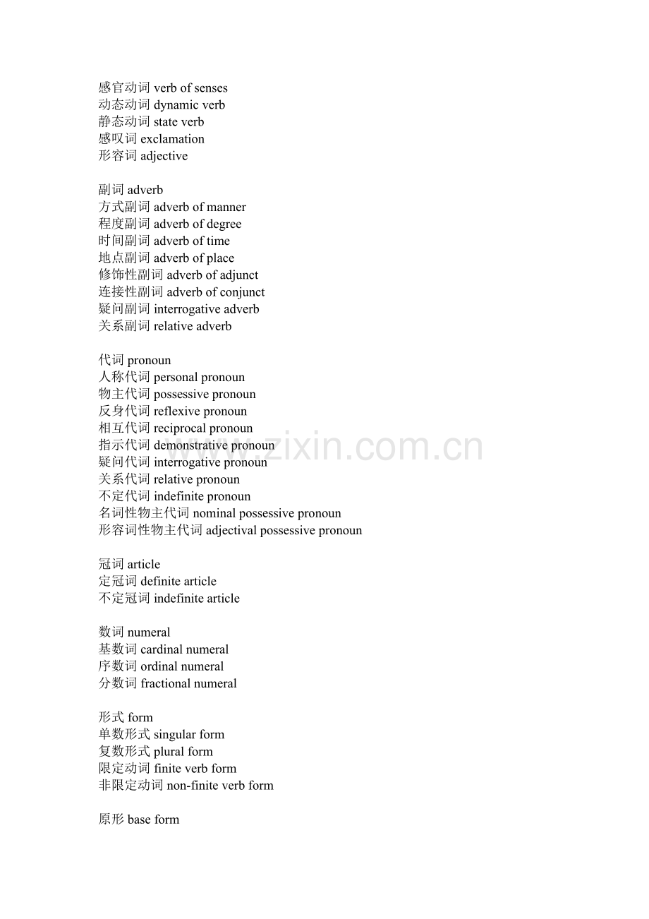 常用英语语法术语表-中英.doc_第2页