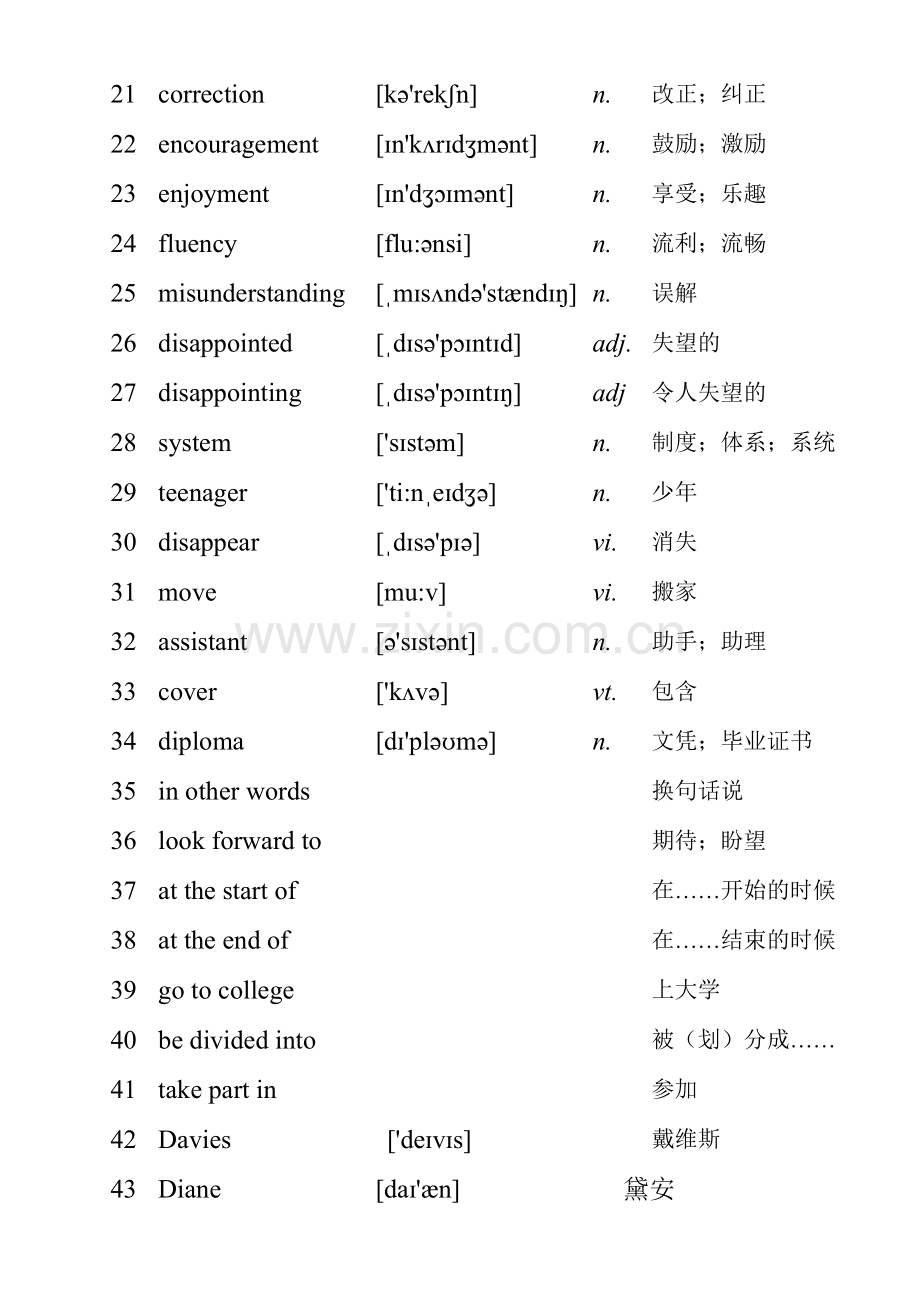 外研社高一英语必修1单词表.doc_第2页