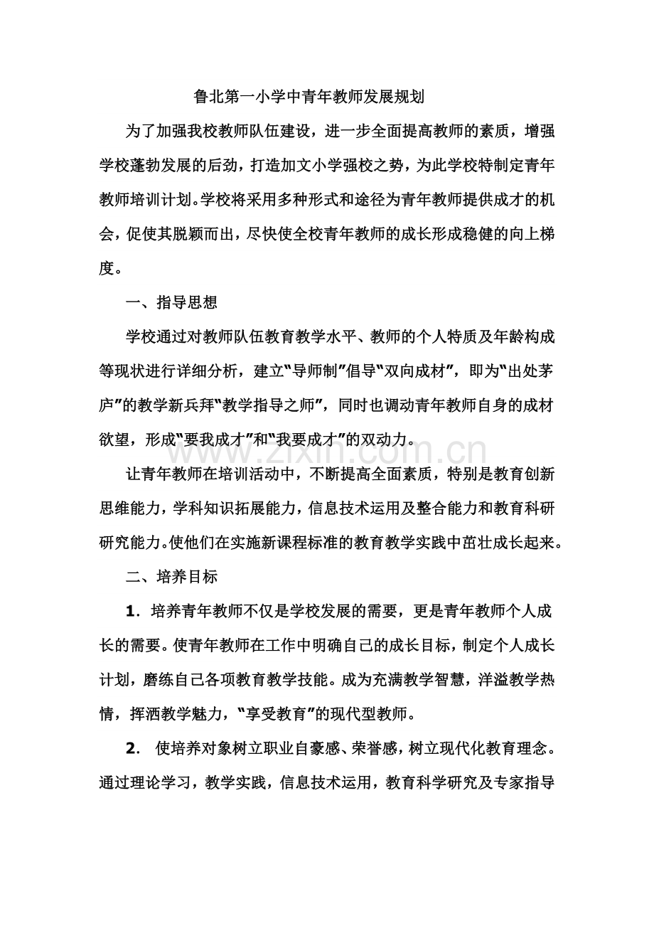 中青年教师培养计划.doc_第1页