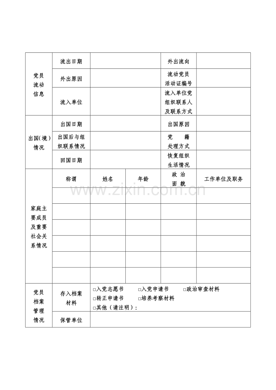 党员基本信息表.doc_第2页