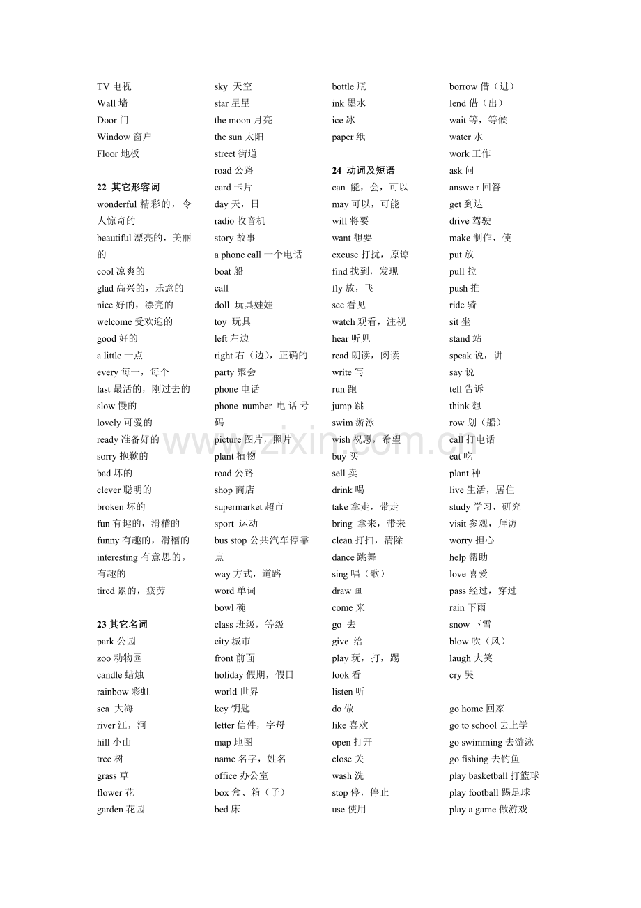 小学英语分类词汇表.doc_第3页