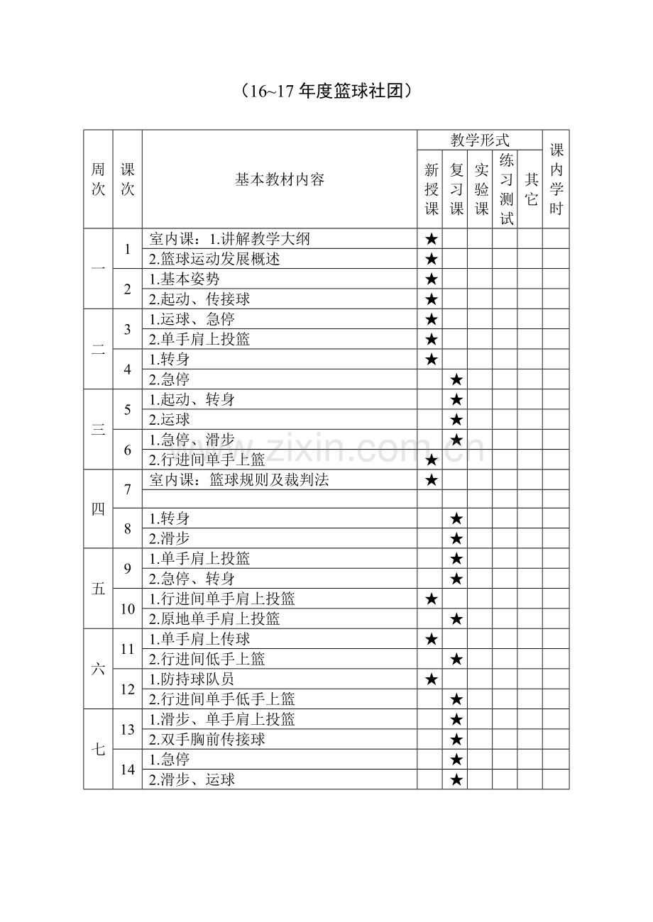 篮球社团活动计划、教案16年9月23课.doc_第2页