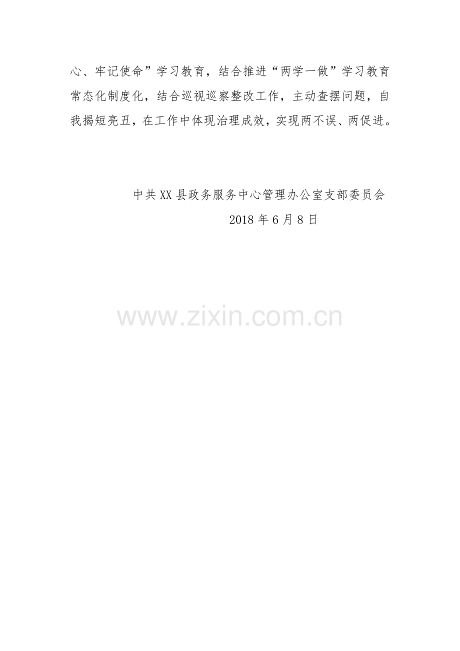 XX县政务服务中心党建材料专项治理工作情况汇报.doc_第3页