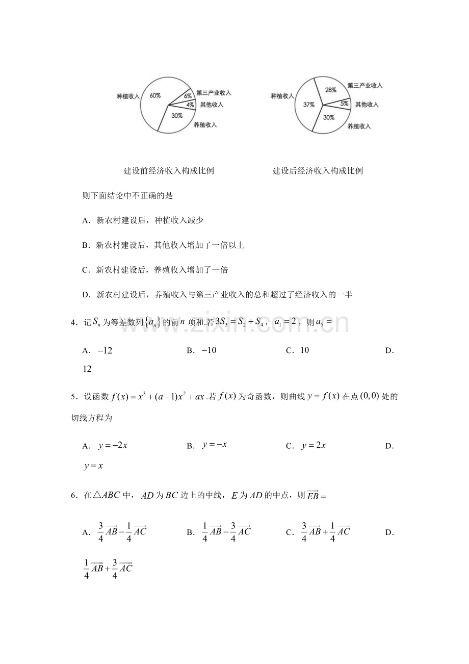 2018年普通高等学校招生全国统一考试理科数学全国1卷试题及答案.docx_第2页