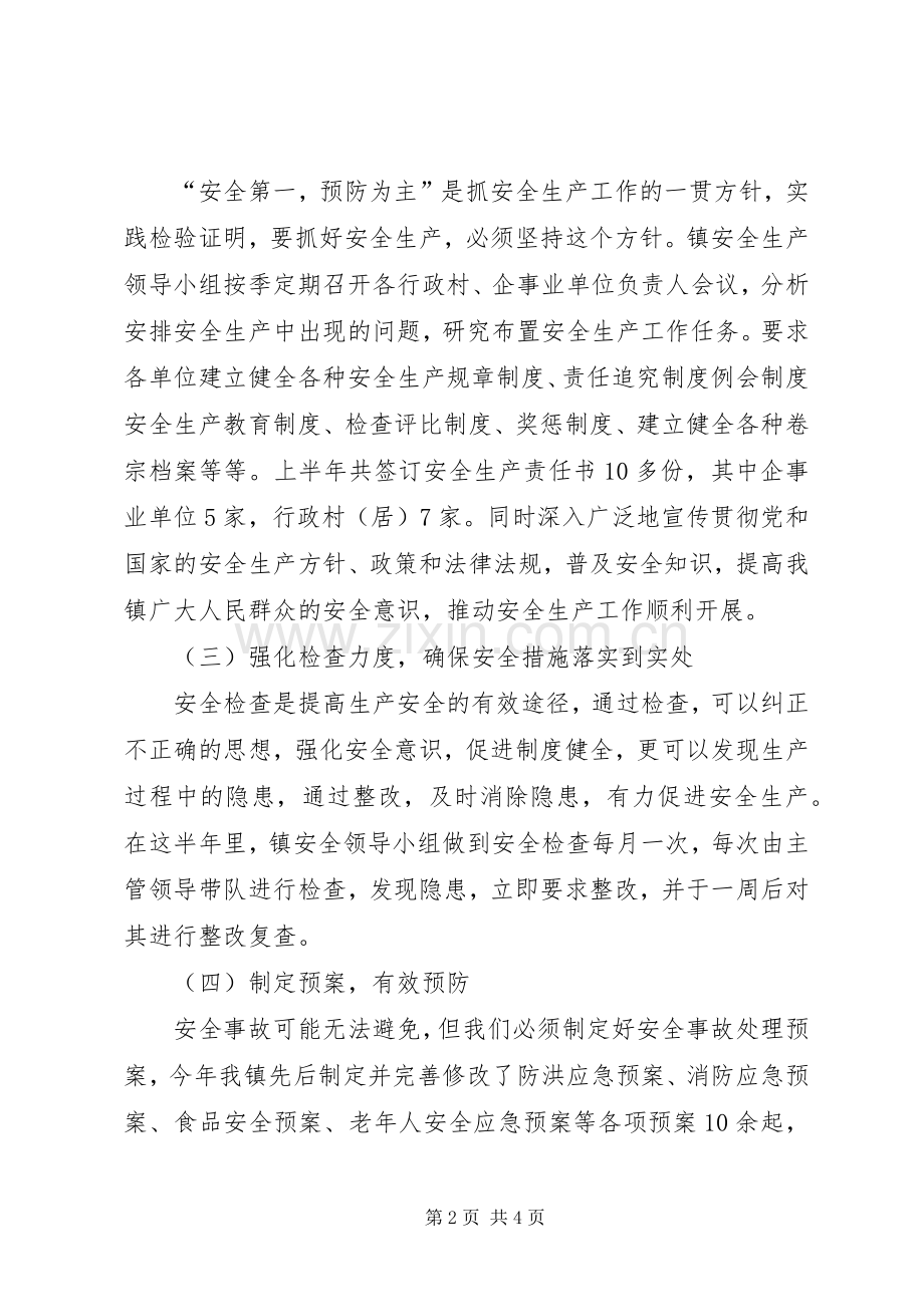 半年安全生产工作总结 .docx_第2页