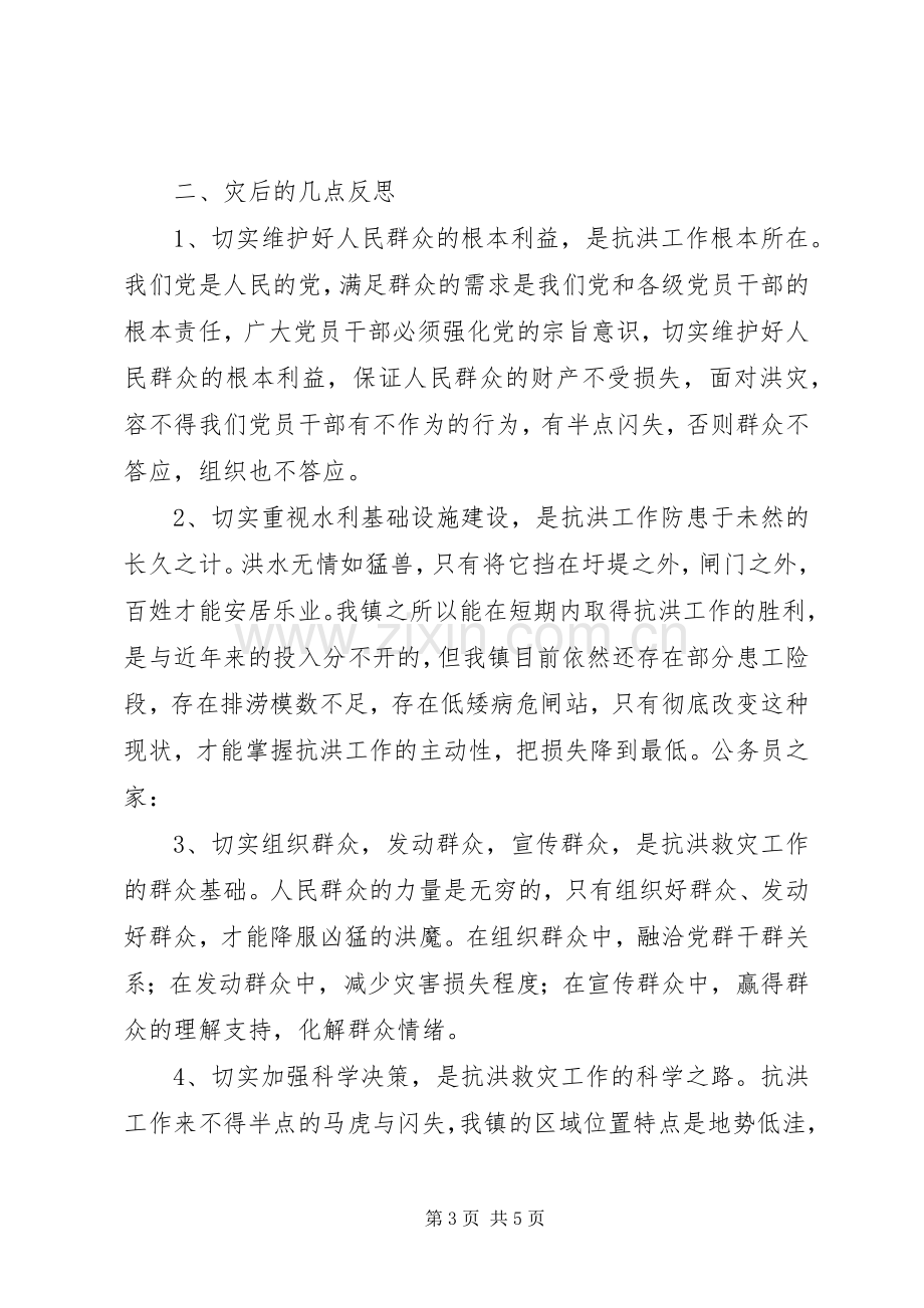 抗洪救灾个人工作总结 .docx_第3页