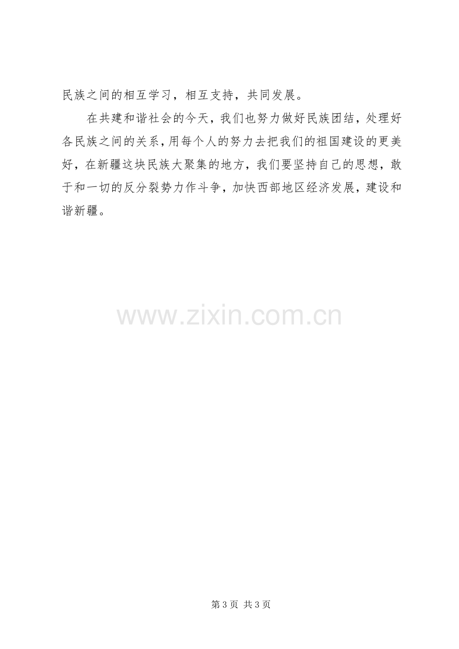 维护团结、维护稳定集中学习体会心得.docx_第3页