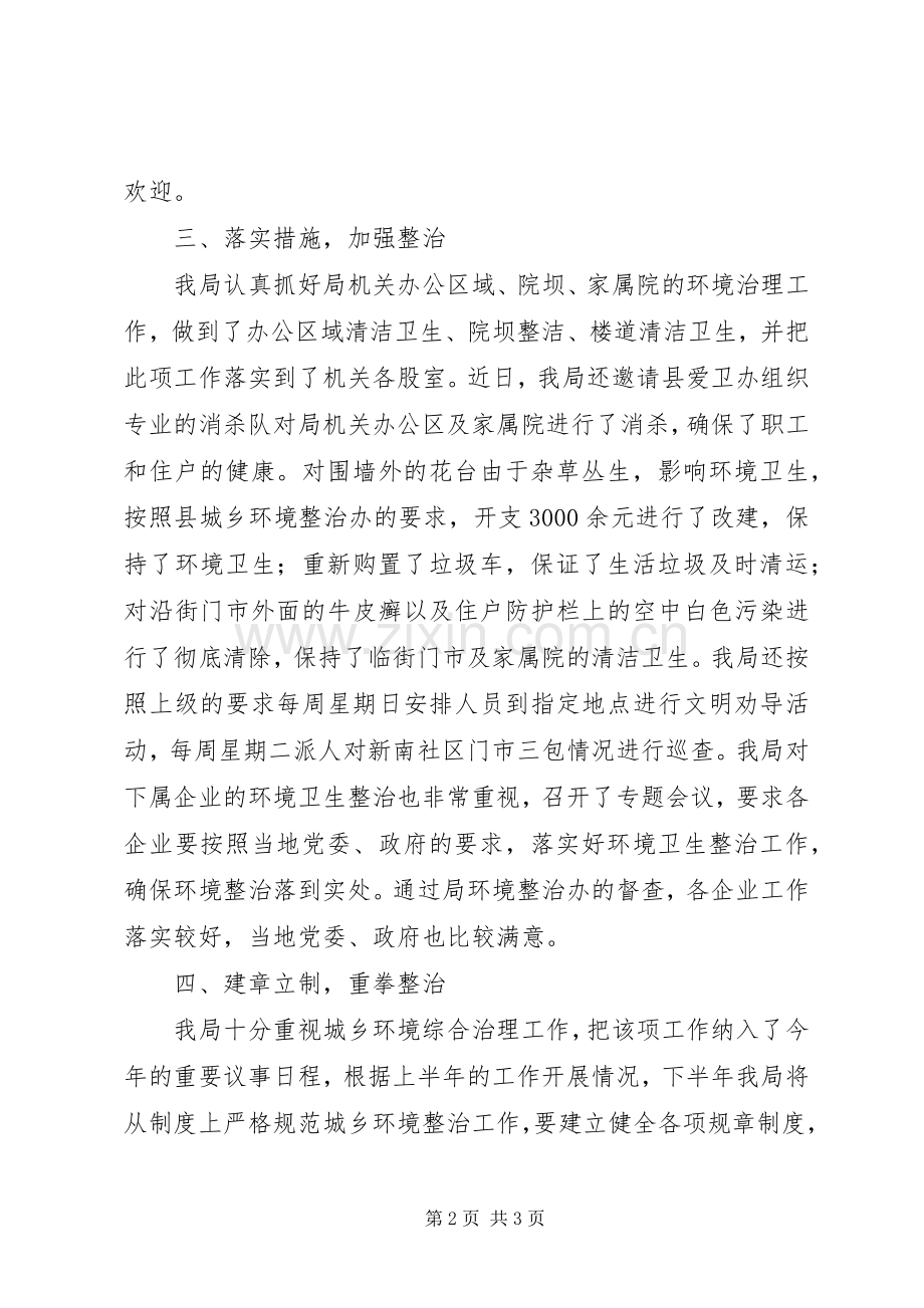 城乡环境综合治理上半年工作总结范文 .docx_第2页