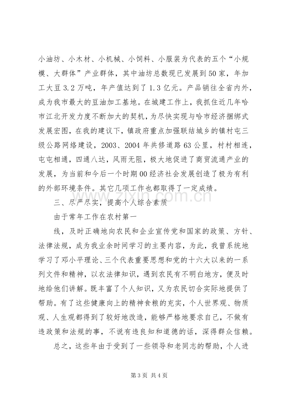 乡镇副镇长个人工作总结 .docx_第3页