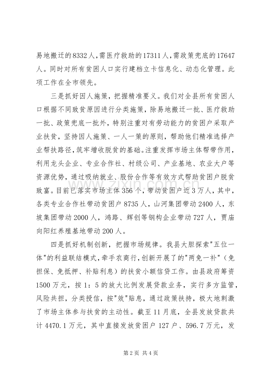 县精准扶贫工作总结 .docx_第2页