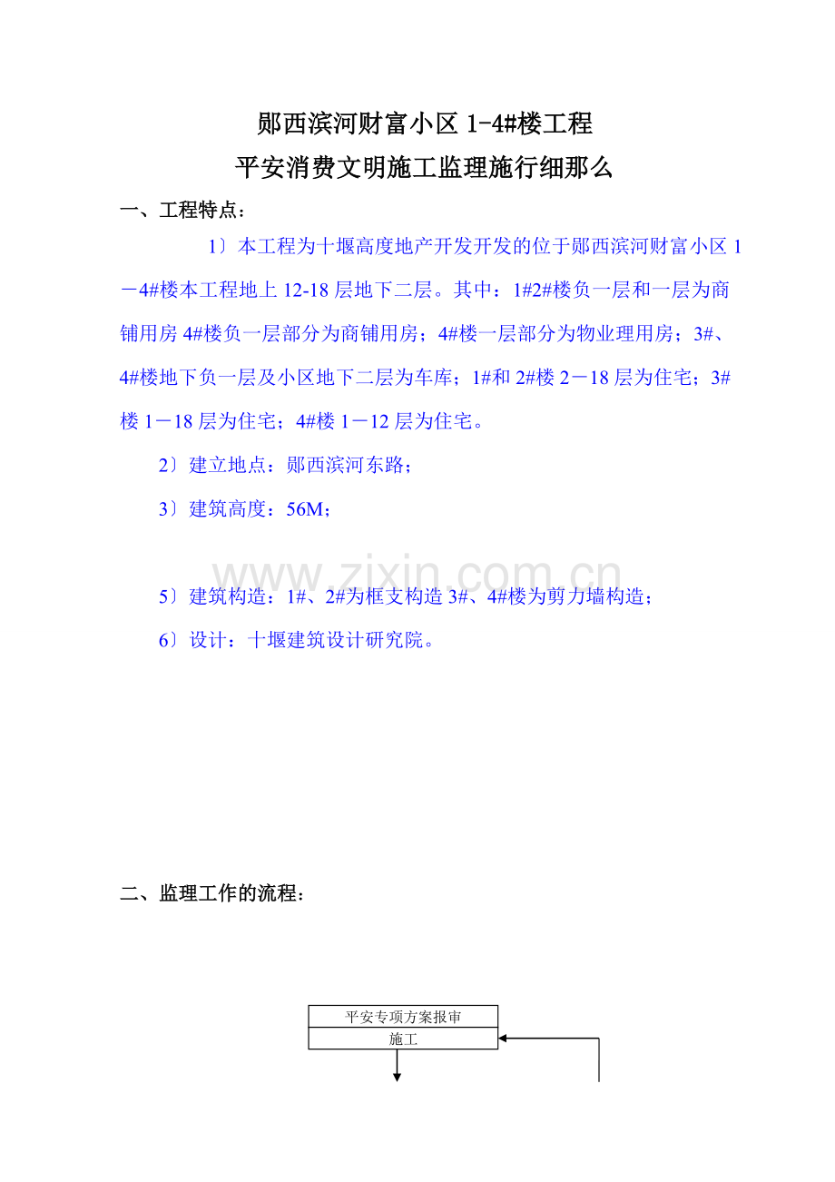 某公馆小区工程安全生产文明施工监理实施细则.doc_第1页