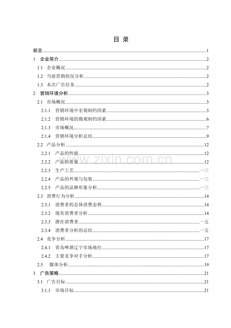 啤酒广告策划书范本.docx_第1页