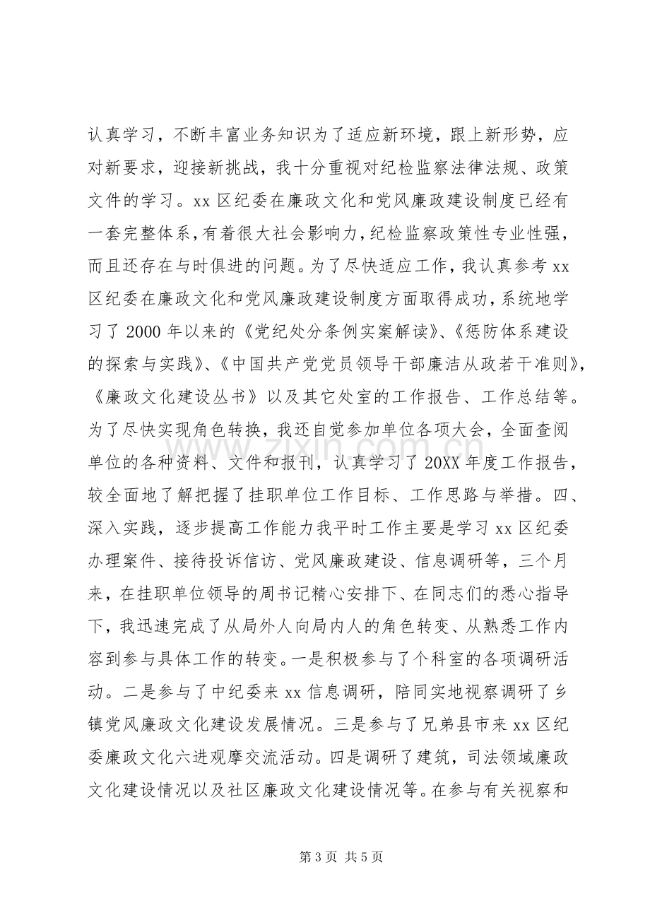 202X年纪委干部挂职锻炼个人工作总结.docx_第3页