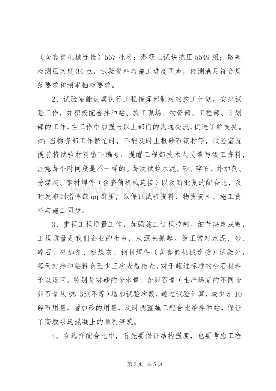 202X年试验室年度总结.docx_第2页