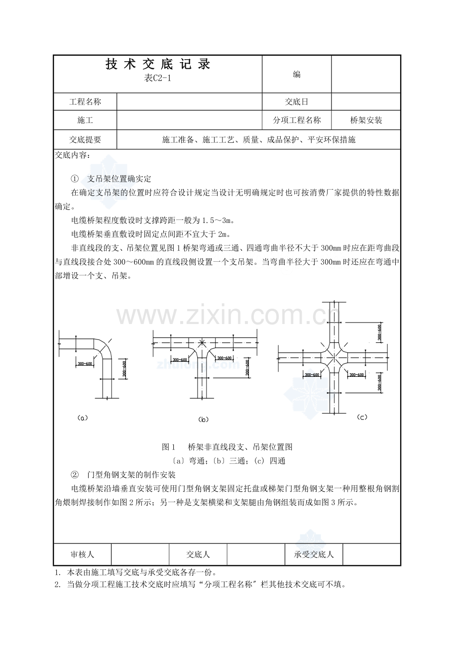 桥架安装和电缆敷设技术交底.doc_第2页