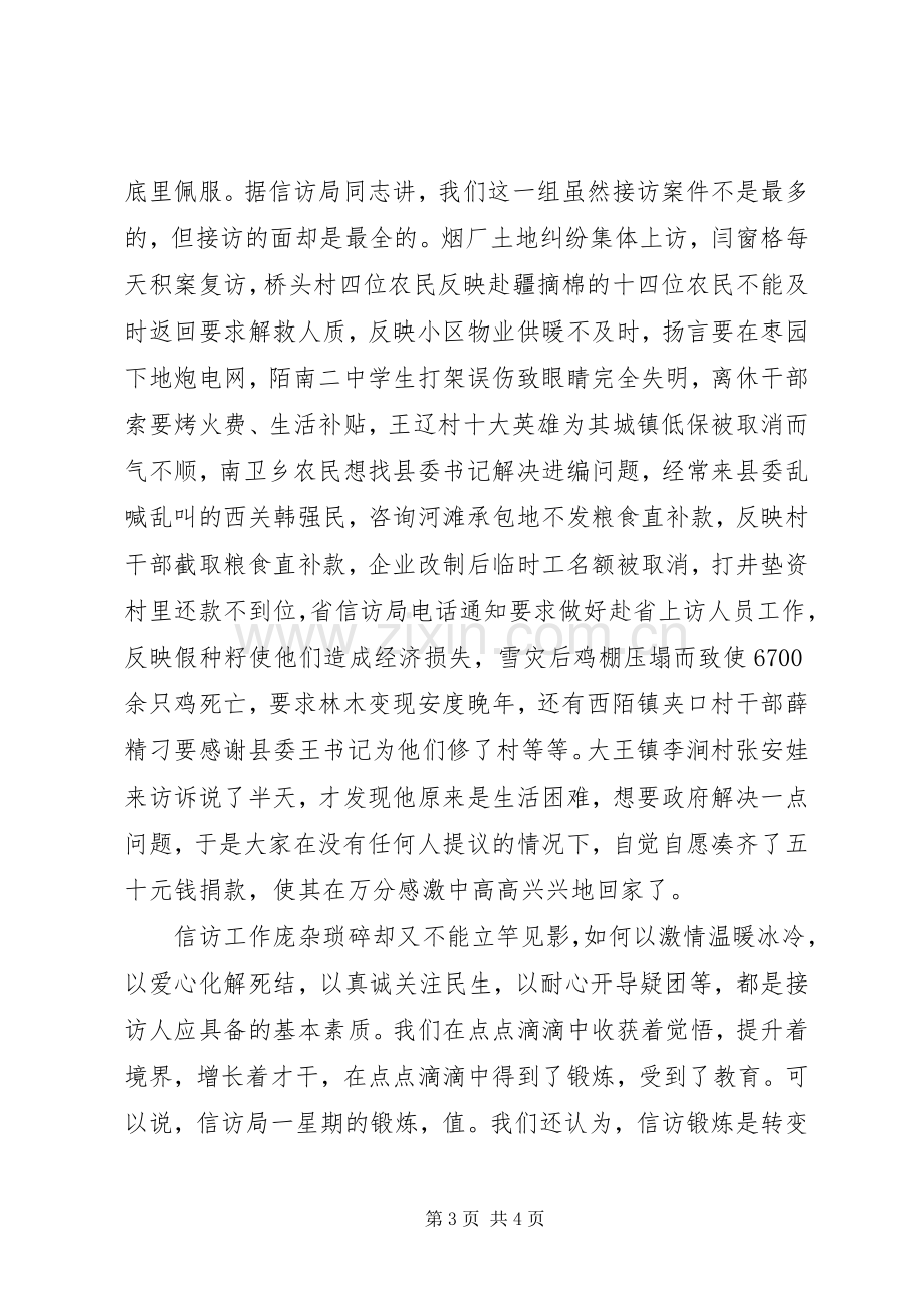 信访锻炼工作总结 .docx_第3页