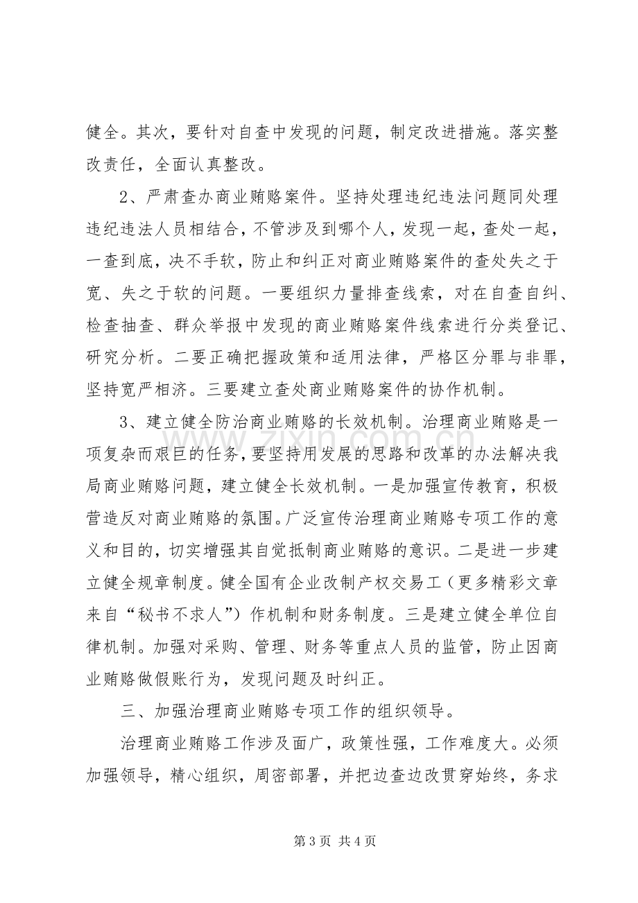 县贸易局开展治理商业贿赂专项工作情况总结 .docx_第3页