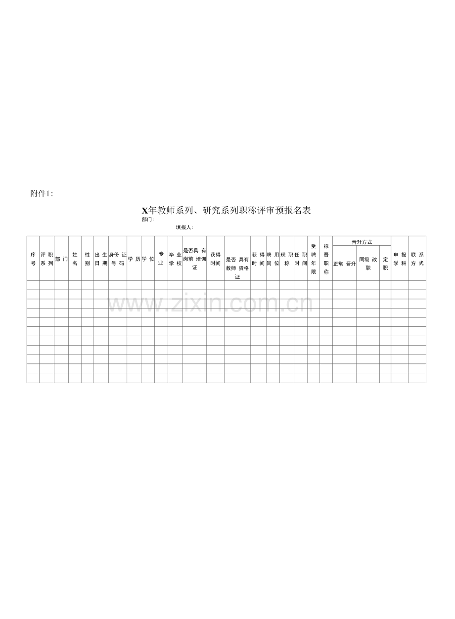 XX工商职业学院关于我院202X年教师系列、研究系列职称评审工作时间安排和评职材料具体要求的通知.docx_第3页