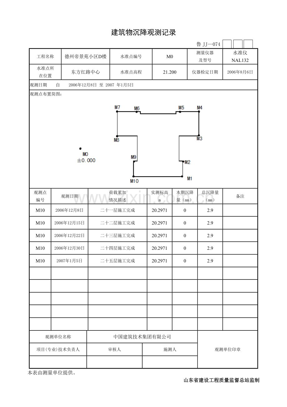 建筑物沉降观测记录(30页).doc_第3页