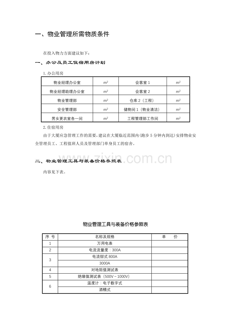 房地产公司成立物业管理处所需文件资料.docx_第2页