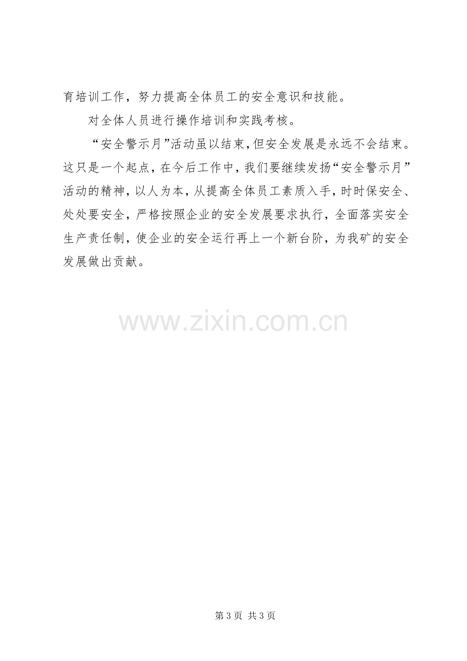 安全警示月活动总结 .docx_第3页