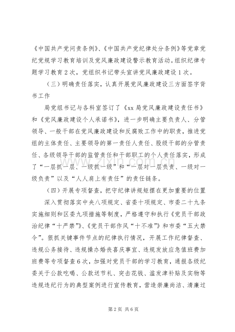 202X年党风廉政建设工作总结 .docx_第2页