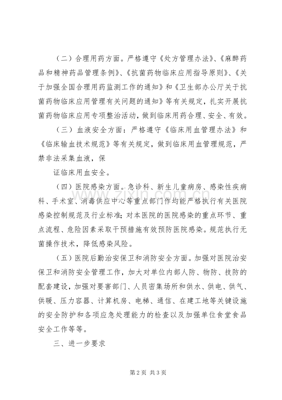 医疗服务质量集中整治活动工作总结 .docx_第2页