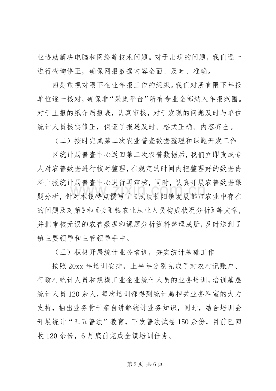 上半年乡镇统计工作总结 .docx_第2页