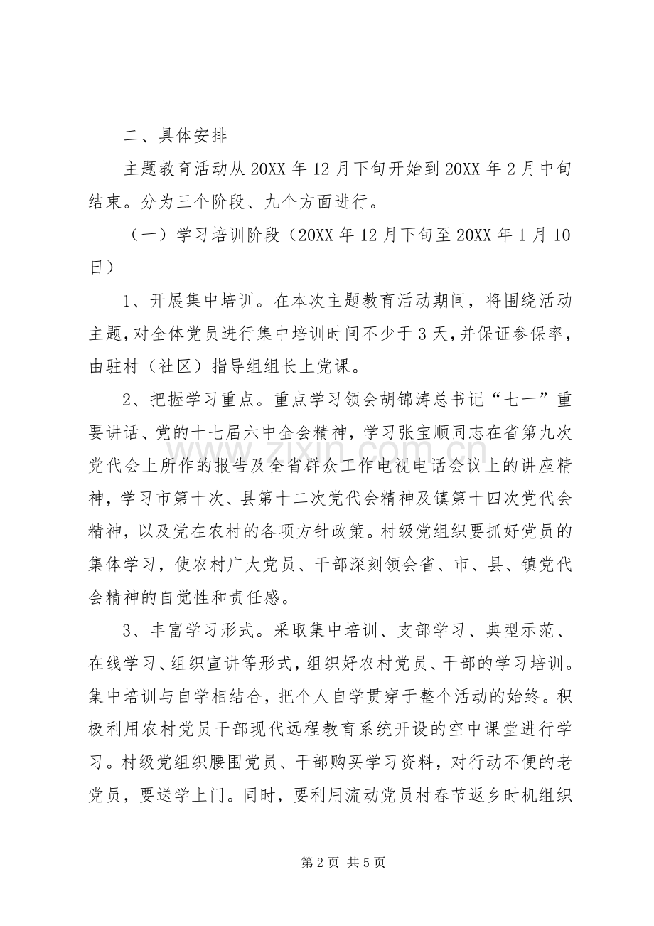 202X年丰乐社区农村党员干部主题教育活动总结.docx_第2页