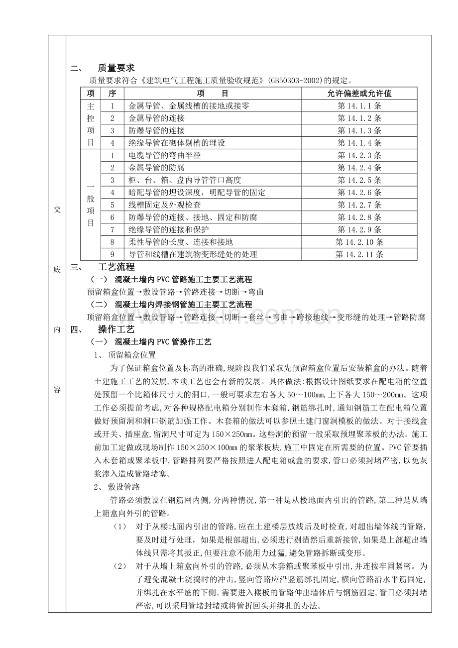 建筑施工技术交底资料大全电气工程.docx_第3页