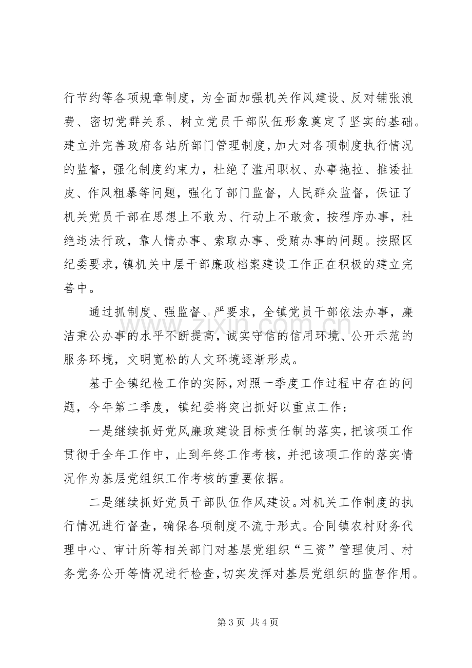 乡镇纪委季度工作总结 .docx_第3页