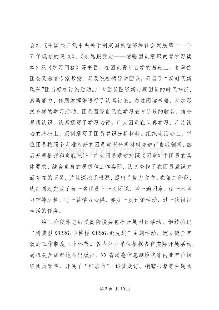 共青团员意识教育总结 .docx_第3页