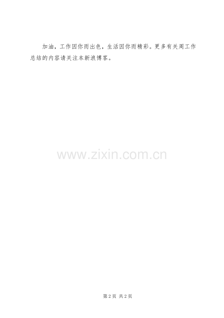 公司个人周工作总结 .docx_第2页