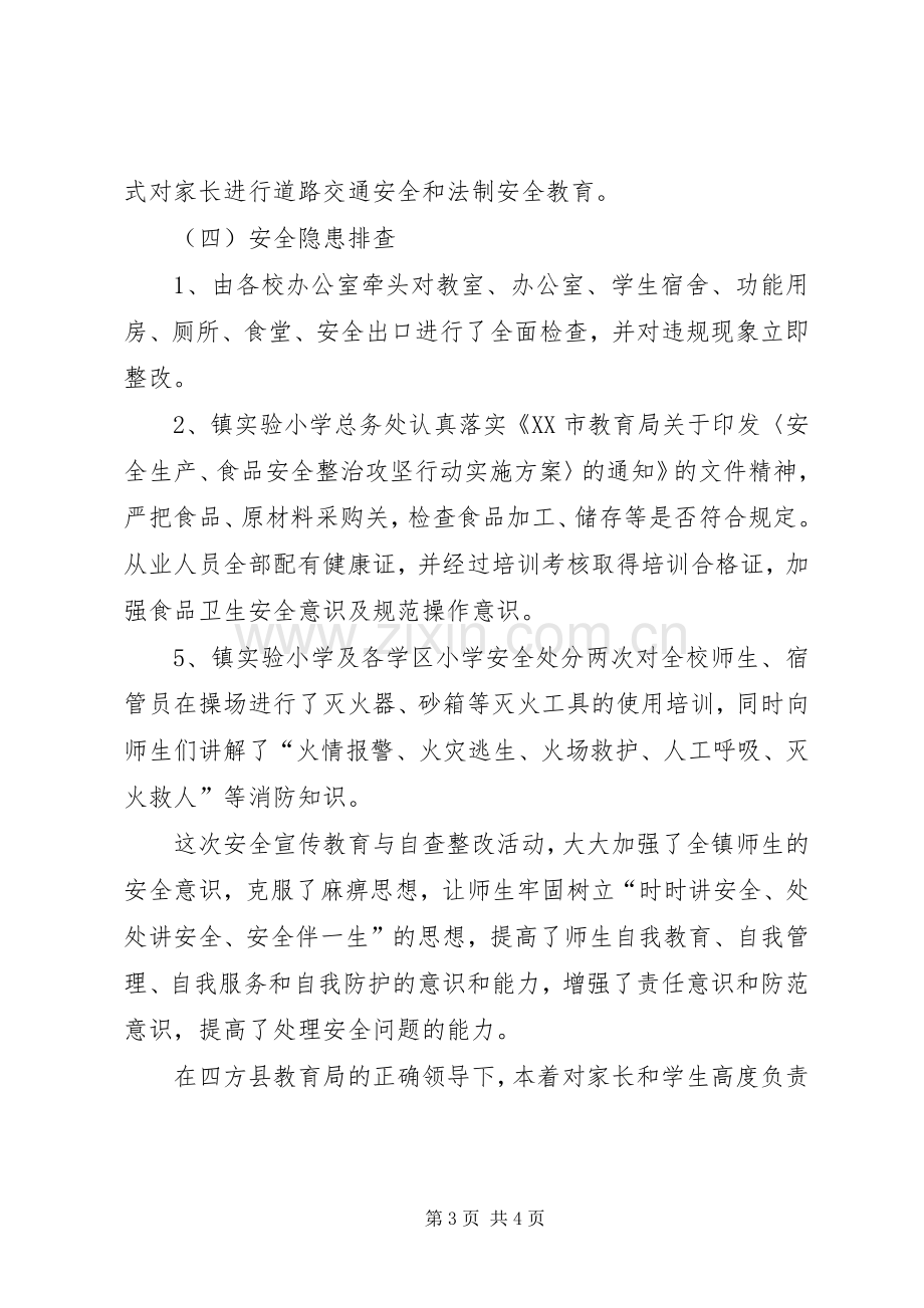 20XX年中心小学防灾减灾日宣传教育活动总结.docx_第3页