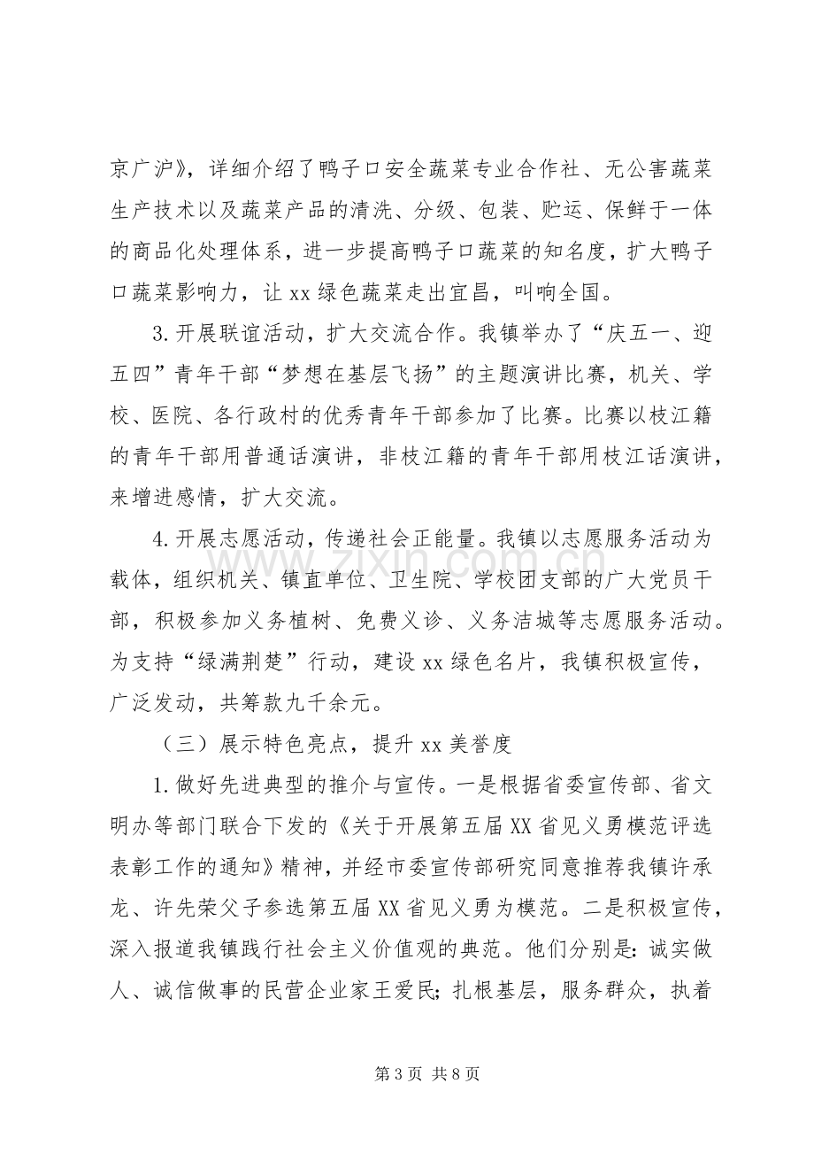 乡镇上半年宣传思想工作总结 .docx_第3页