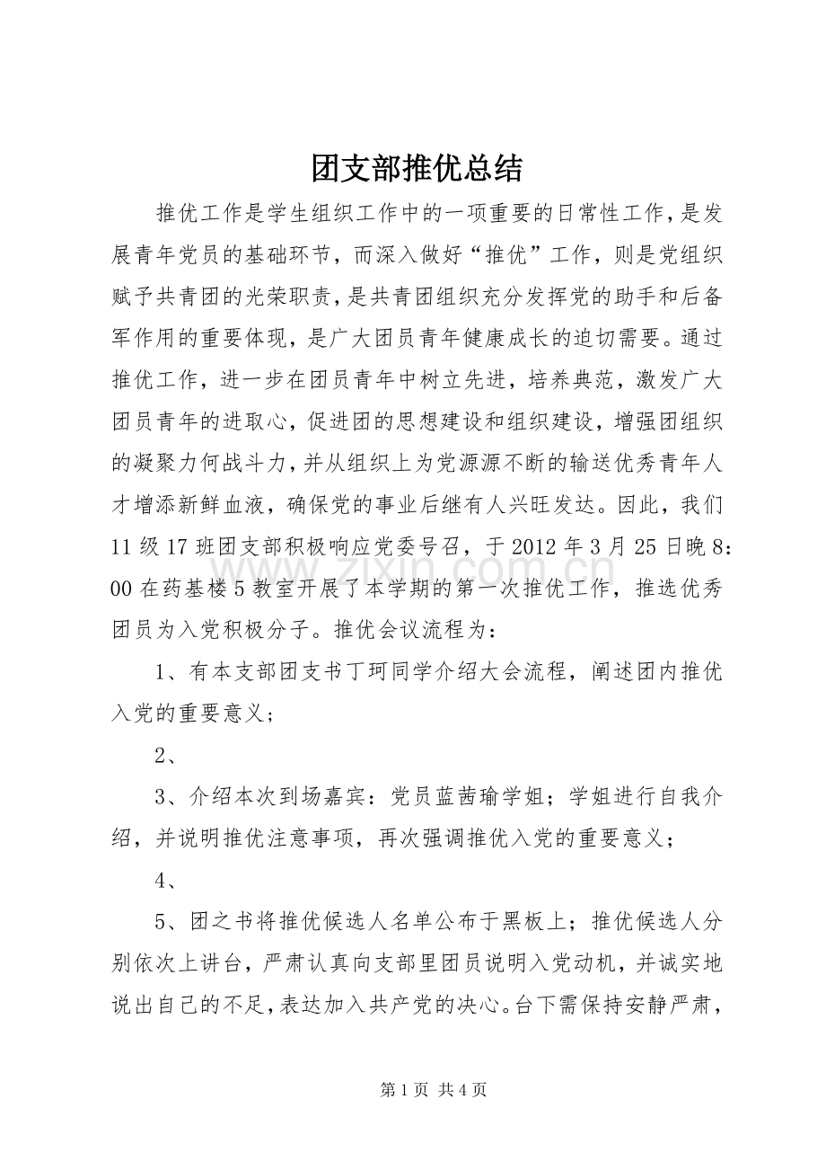 团支部推优总结 .docx_第1页