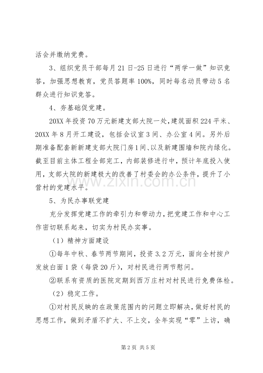 202X年某村支部党建工作总结.docx_第2页