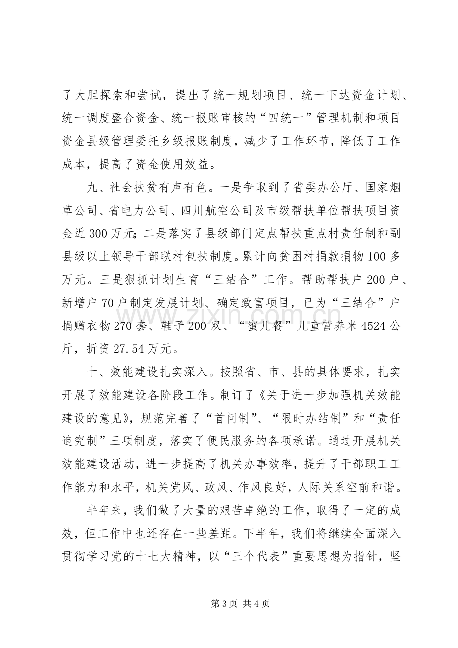 上半年县扶贫办工作总结 .docx_第3页