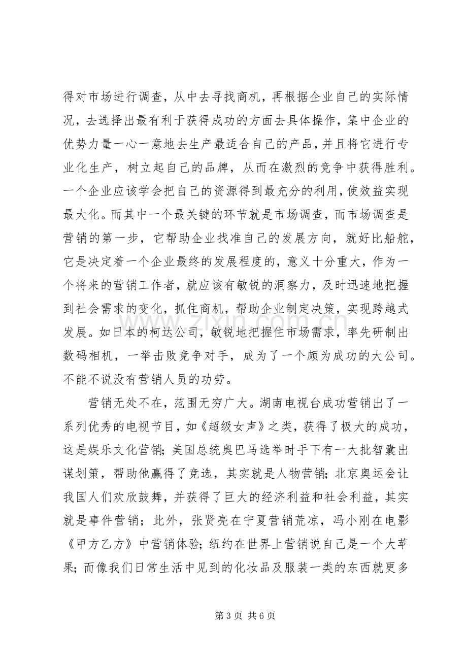 《市场营销导论》学习总结报告 .docx_第3页