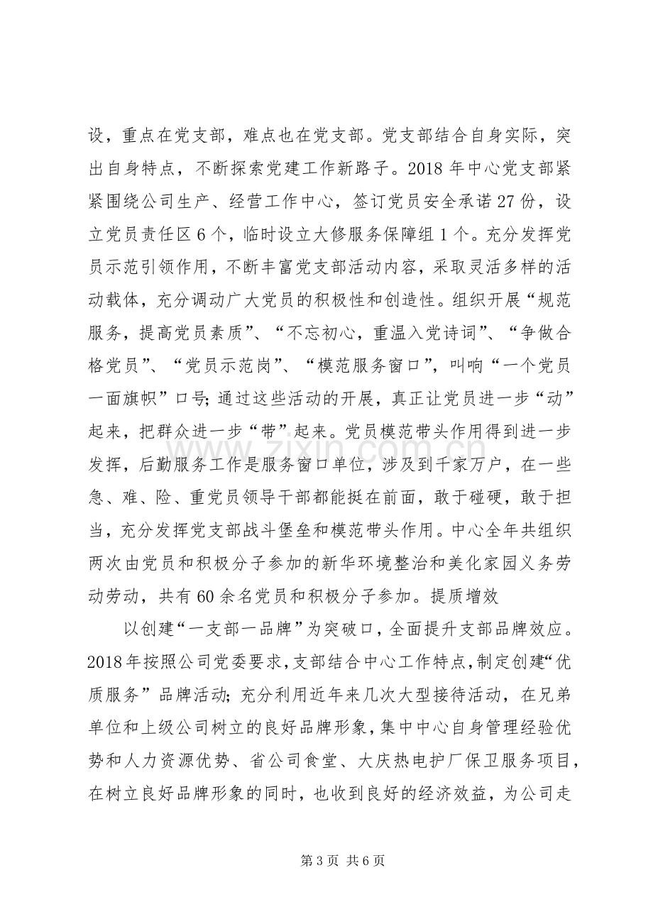 公司中心党支部工作总结 .docx_第3页