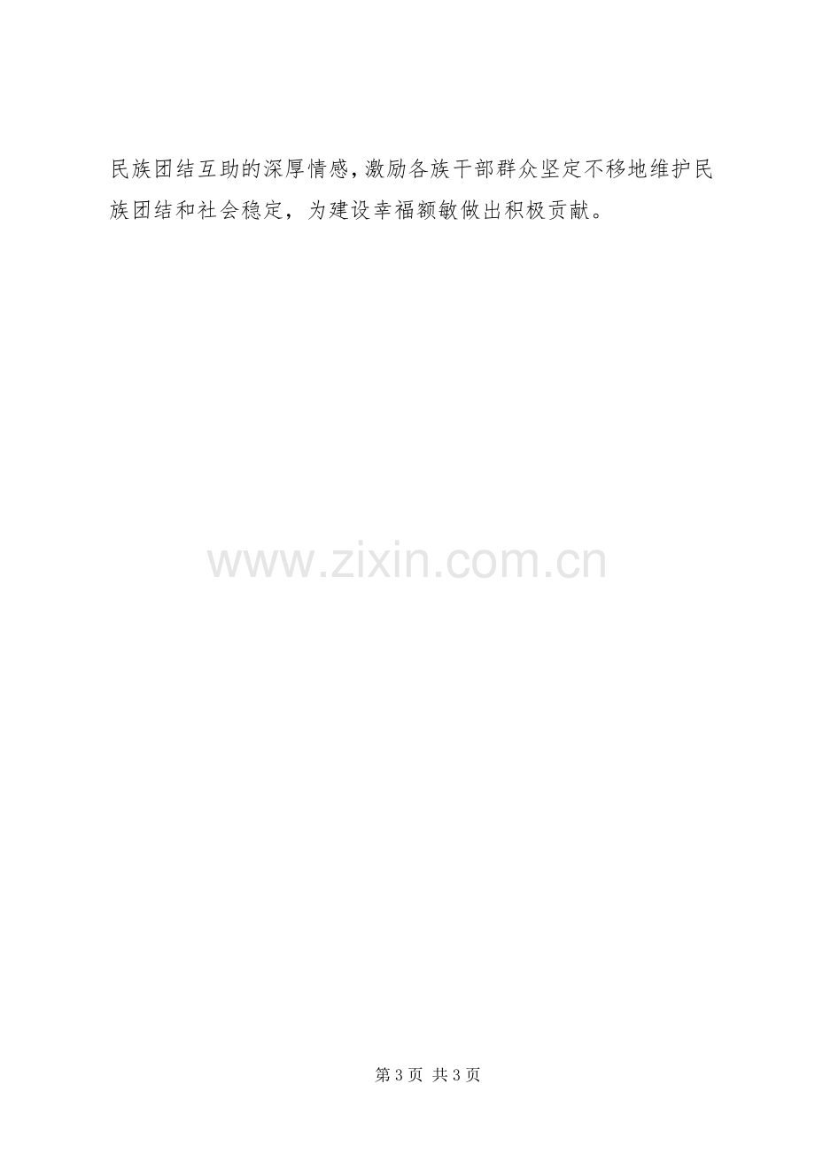 XX年“民族团结教育月”活动总结 .docx_第3页