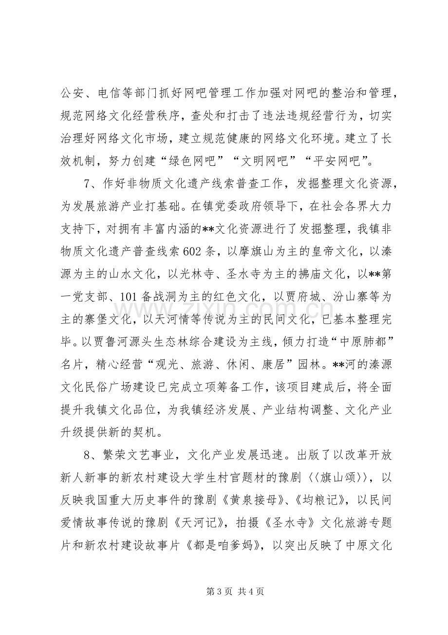 乡镇文化服务中心20XX年上半年工作总结(1).docx_第3页