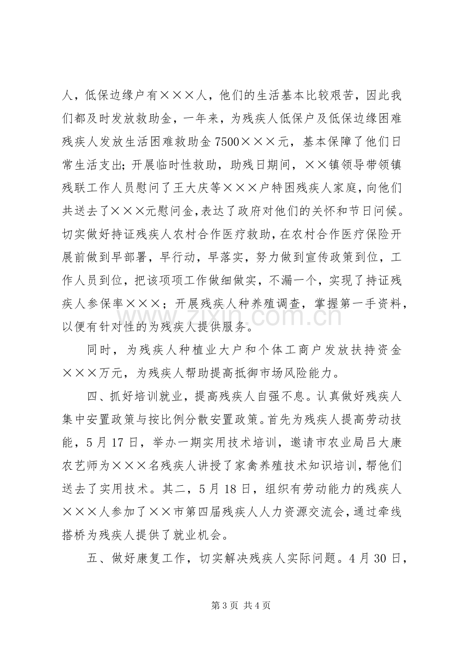 乡镇残联年度工作总结 .docx_第3页