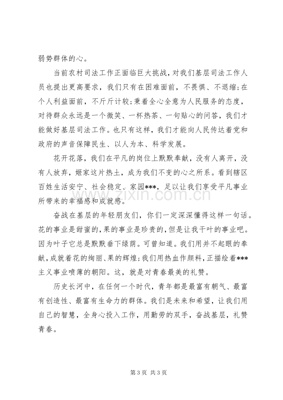 司法助理员个人工作总结 .docx_第3页