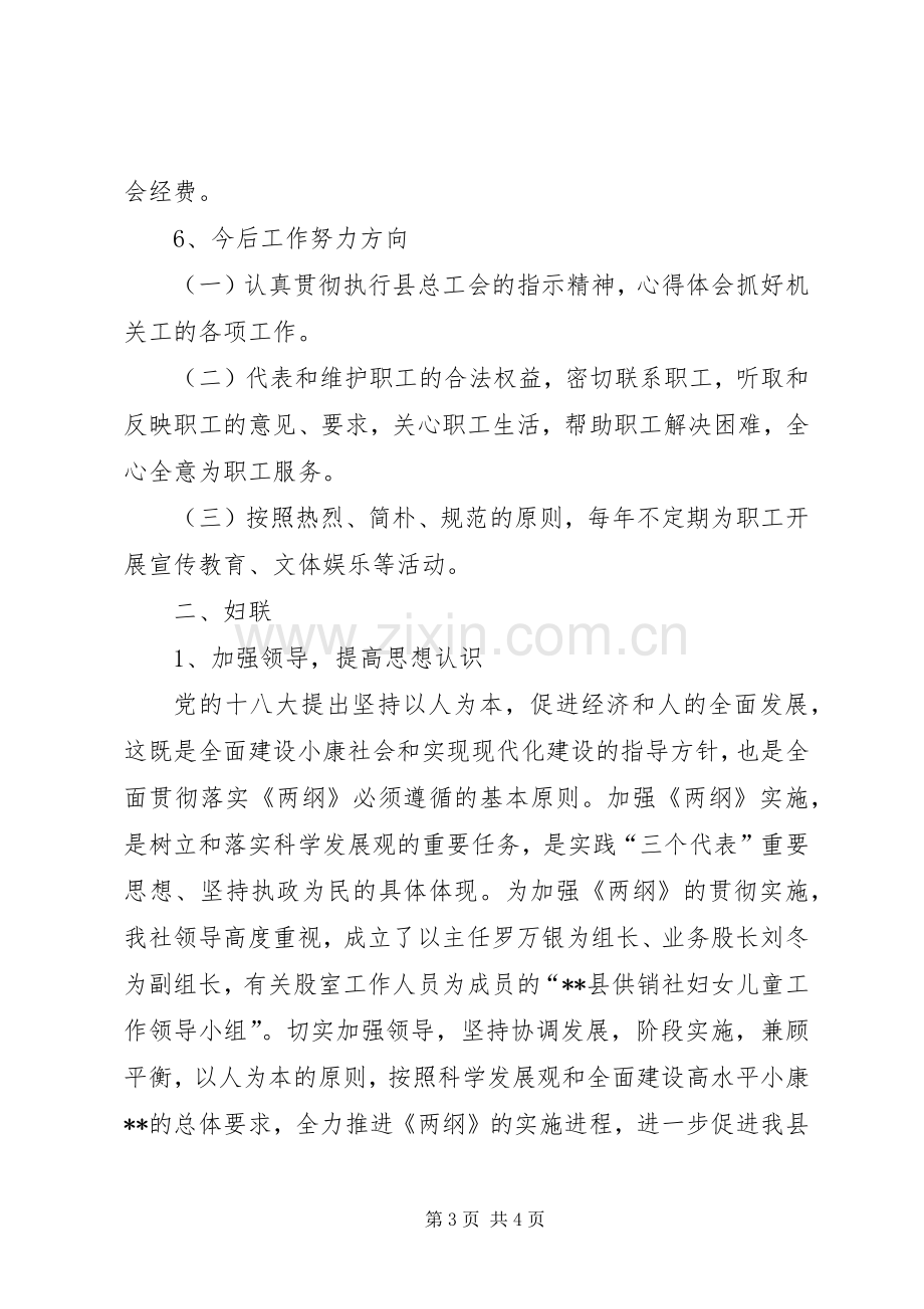 县供销社XX年群团工作总结 .docx_第3页